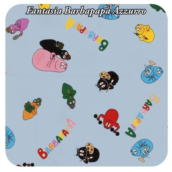 Fantasia "Barbapapà" in azzurro